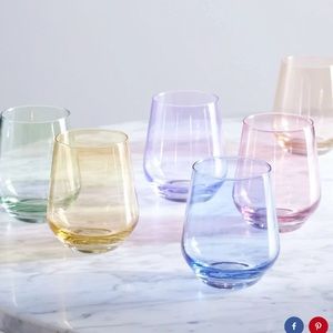 Estelle Stemless Wine Glasses-Set of 6